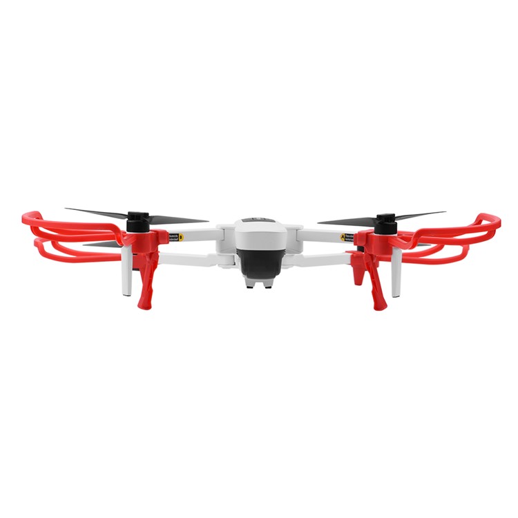 Patas Del Tren De 4pcs / Set Protector De Hélice + Aterrizaje Extensión Para HUBSAN Zino H117S - Rojo-6