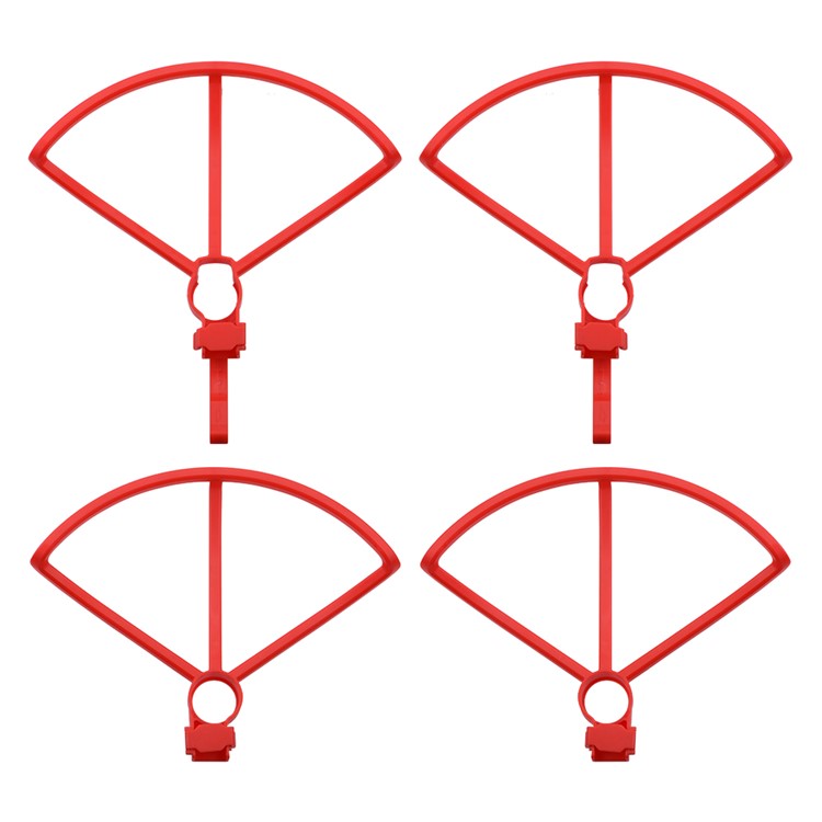 4PCS/Set Propeller Guard Protector + Extension Landing Gear Legs for Hubsan Zino H117S - Red-9