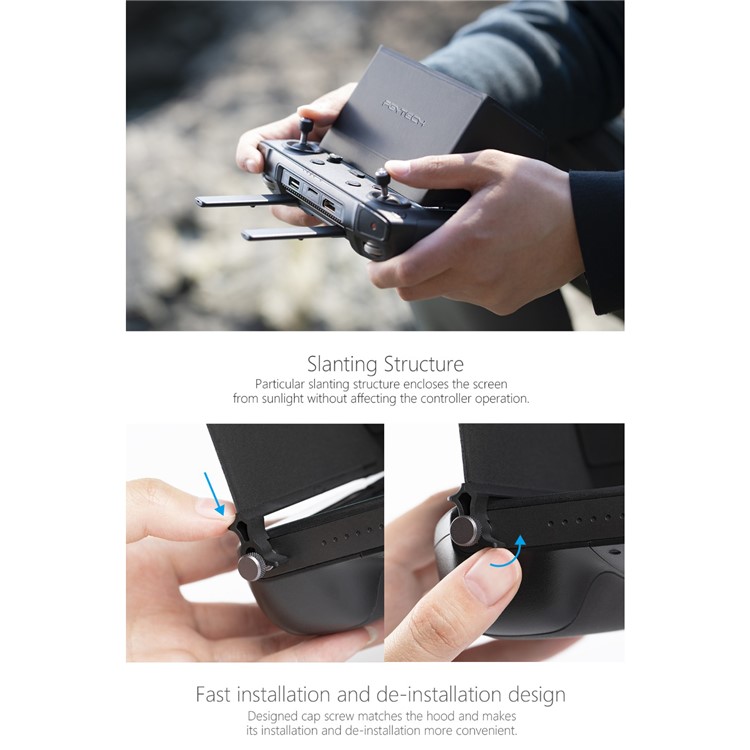 PGYTECH Monitor Hood Sunshine Hood for DJI Smart Remote Controller Sun Shade Hood Screen Cover Mavic 2 pro Zoom Accessories-7