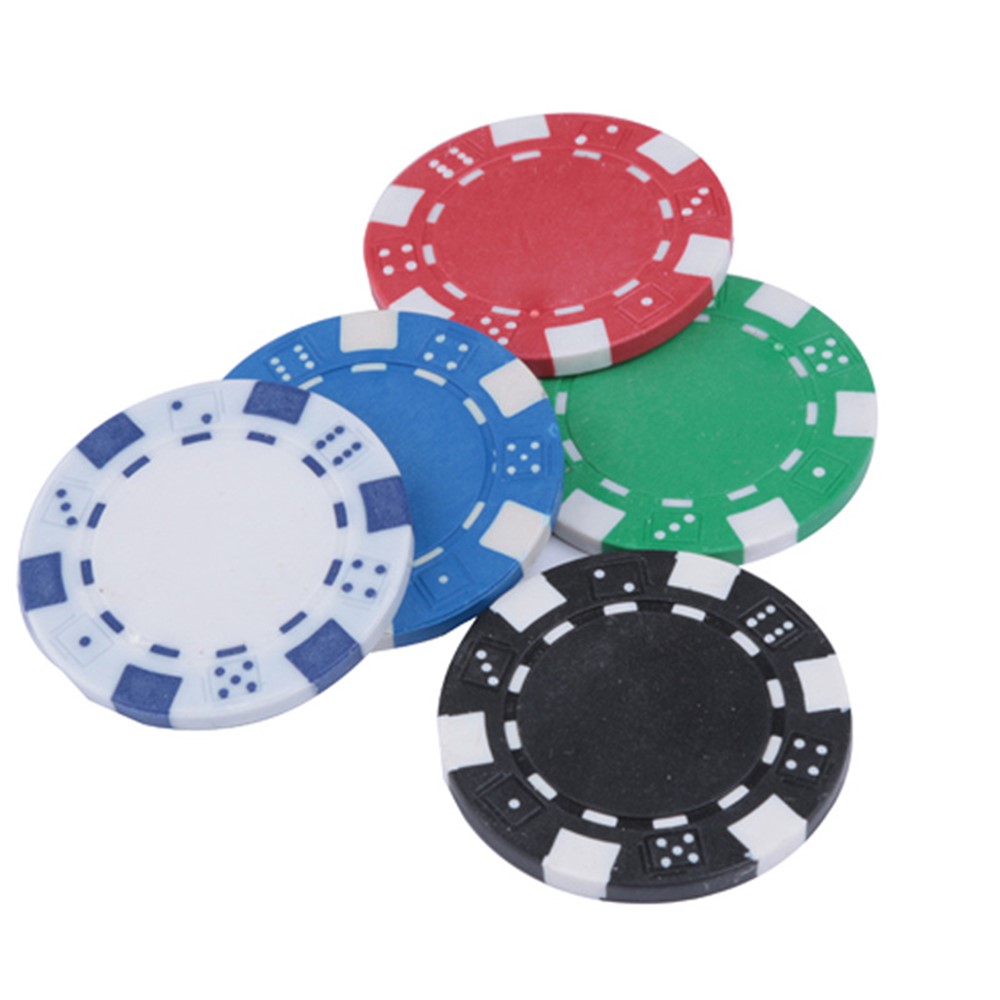 10Pcs 11.5G Poker Chips No Face Value for Blackjack Casino Games, Random Color-1