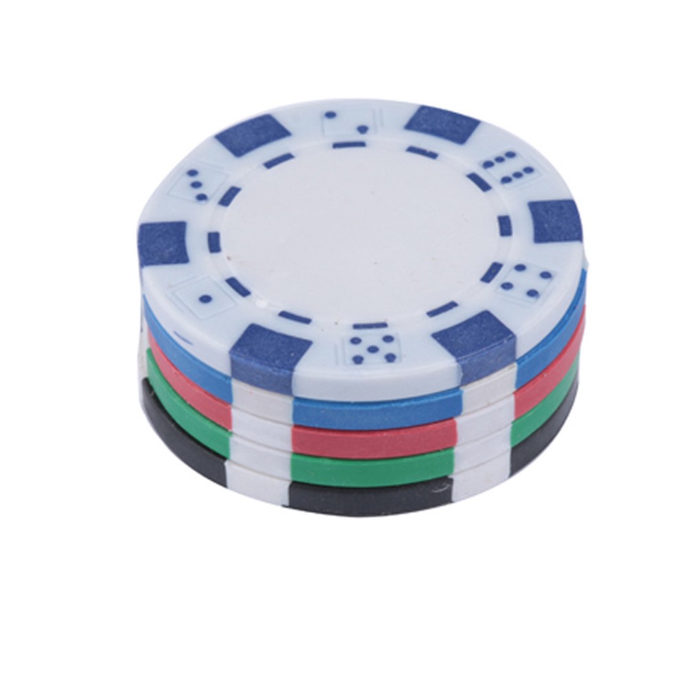 10Pcs 11.5G Poker Chips No Face Value for Blackjack Casino Games, Random Color-3