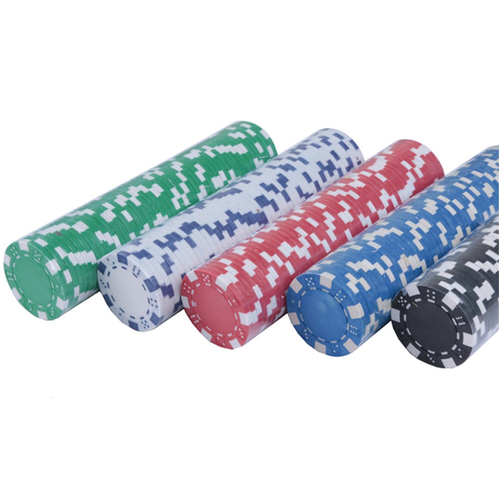 10Pcs 11.5G Poker Chips No Face Value for Blackjack Casino Games, Random Color-4