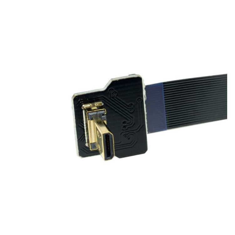 90 Degree Down Angled FPV Micro HDMI Male to HDMI Male FPC Flat Cable for Multicopter Aerial Photography-3