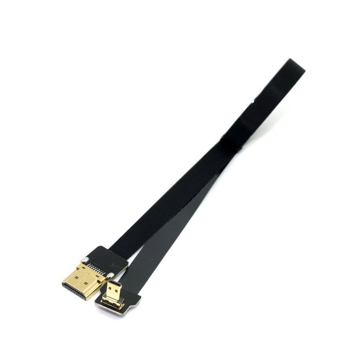 90 Degree Down Angled FPV Micro HDMI Male to HDMI Male FPC Flat Cable for Multicopter Aerial Photography-6