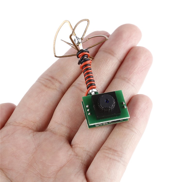 OCDAY Mini 5.8Ghz 48CH 25mW FPV Transmitter 700TVL 1/3 CMOS Micro FPV Camera with Clover Antenna-2