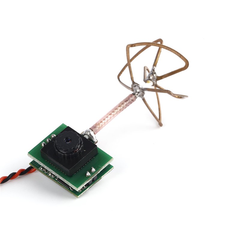 OCDAY Mini 5.8Ghz 48CH 25mW FPV Transmitter 700TVL 1/3 CMOS Micro FPV Camera with Clover Antenna-3