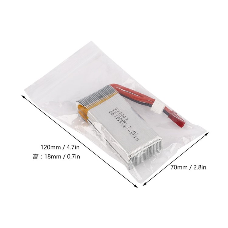 7.4V 2S 1200mAh 20C Lithium Polymer Battery for RC Car / RC Helicopter-15