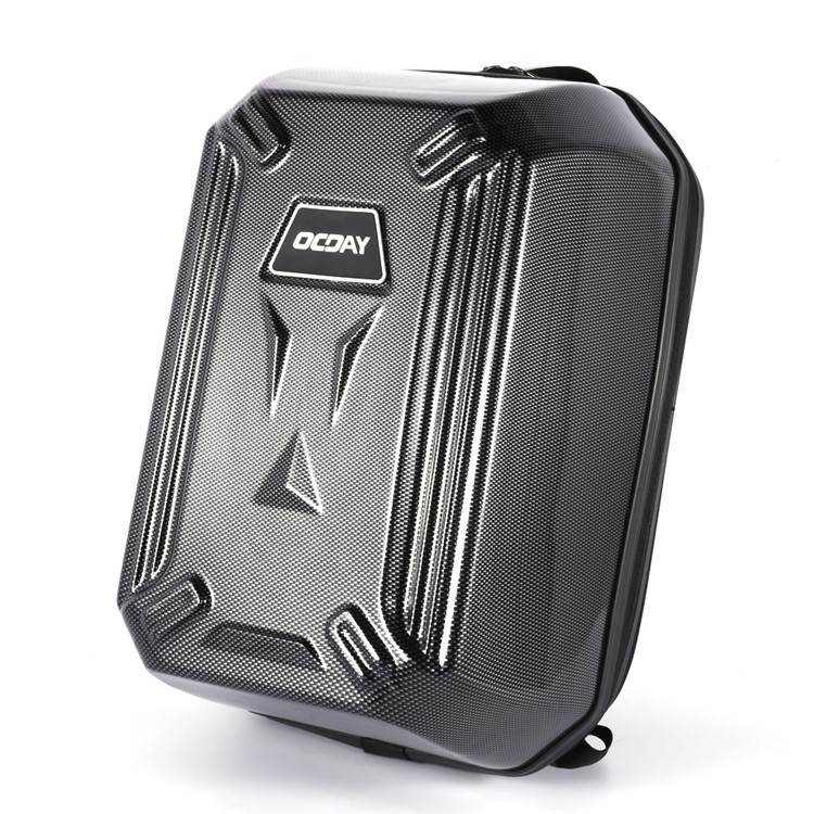 OCDAY Carbon Fiber Hard Shell Backpack Shoulder Bag for DJI Phantom 3 / 4 - Black-1