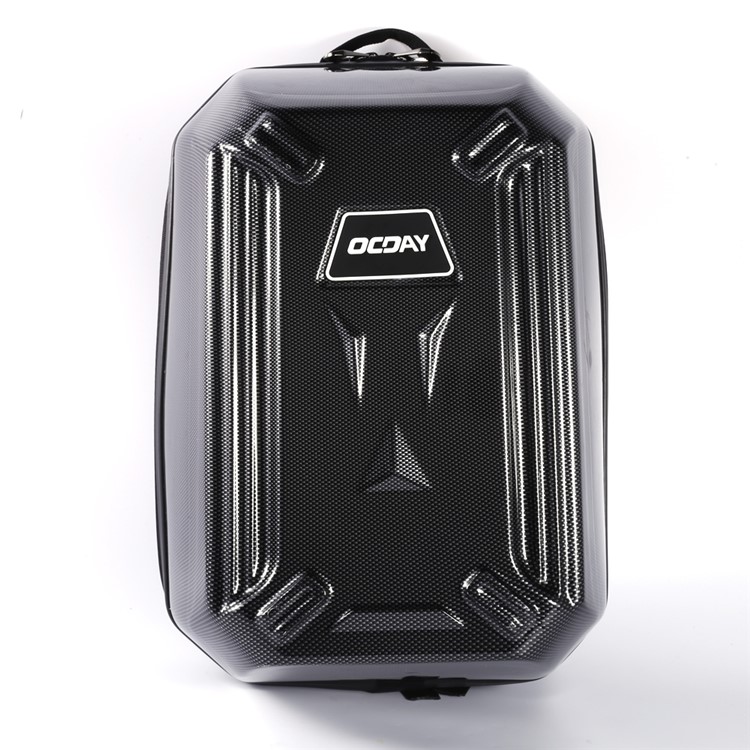 OCDAY Carbon Fiber Hard Shell Backpack Shoulder Bag for DJI Phantom 3 / 4 - Black-2