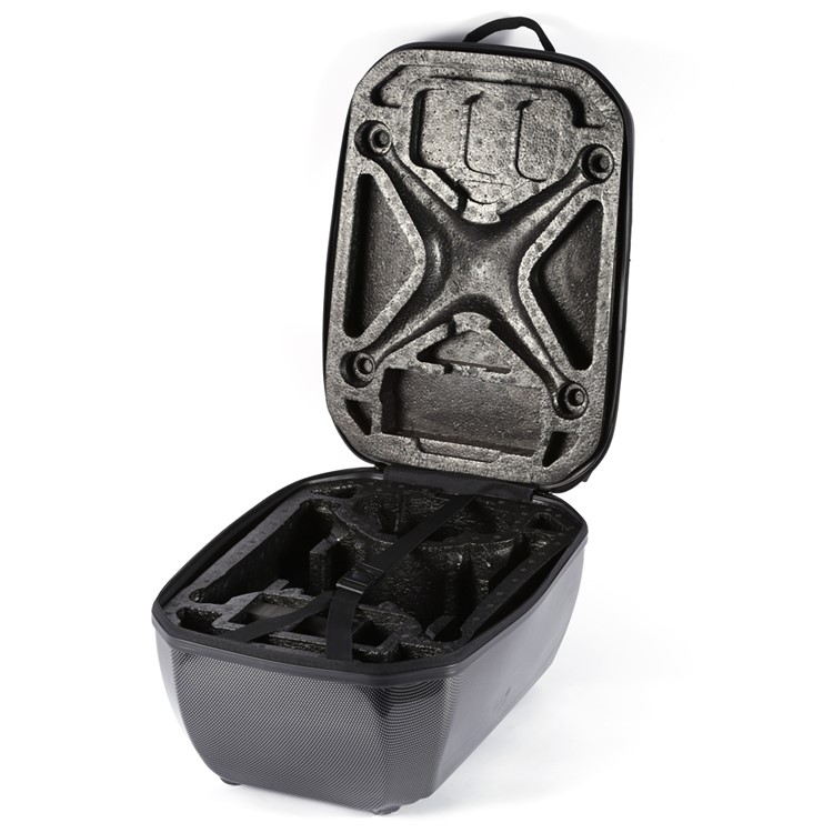 OCDAY Carbon Fiber Hard Shell Backpack Shoulder Bag for DJI Phantom 3 / 4 - Black-7
