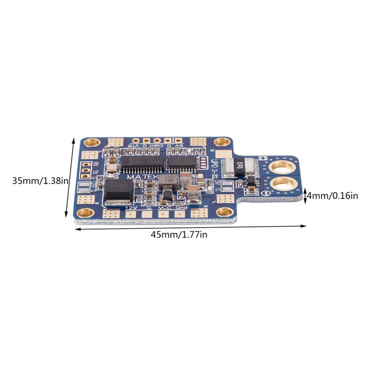 OCDAY Matek HUBOSD eco X Power Distributon Board Hub OSD PDB Current Sensor-12