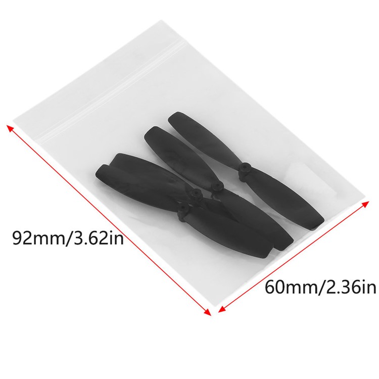 4Pcs/Set 60mm Propellers Props UAV Quadcopter Accessories for Small Racing Drone - Black-8