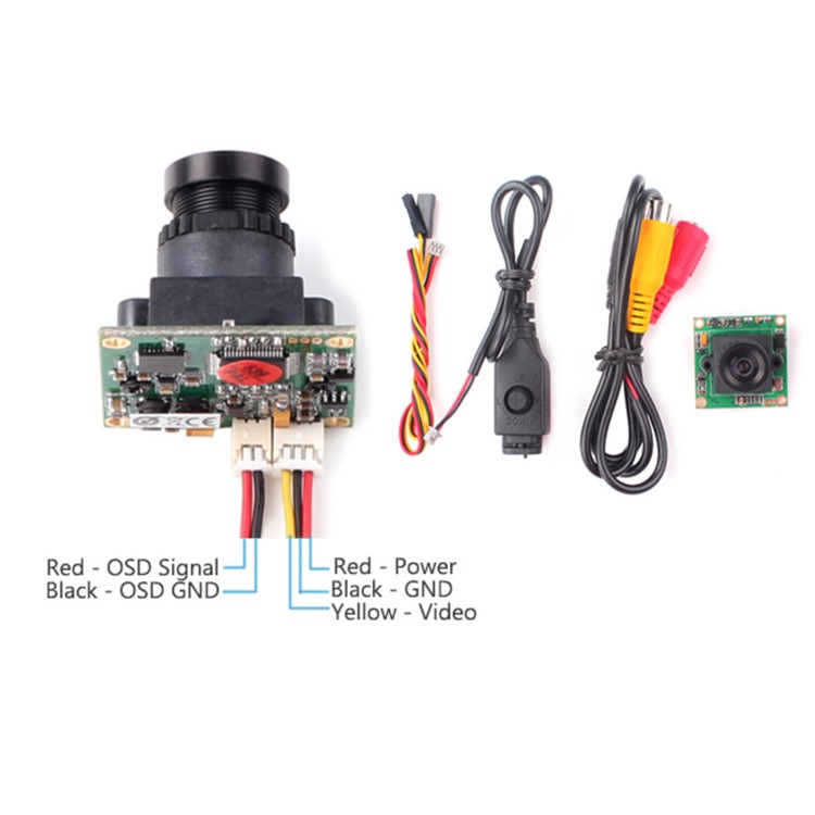RUNCAM PZ0420M-L28 600TVL Wide Voltage IR Sensitive DC 5-17V Mini FPV Camera 2.8mm Lens - PAL-10