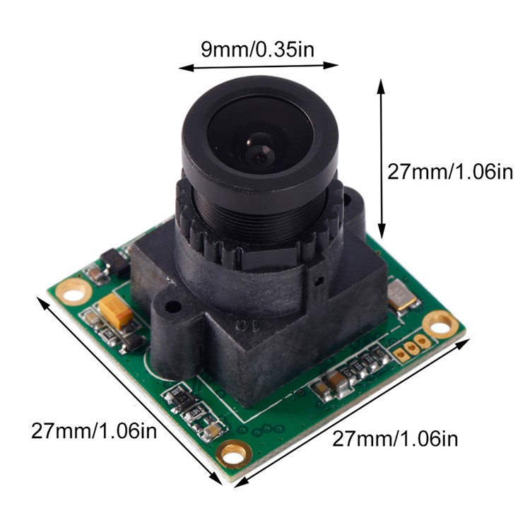 RUNCAM PZ0420M-L28 600TVL Wide Voltage IR Sensitive DC 5-17V Mini FPV Camera 2.8mm Lens - PAL-11