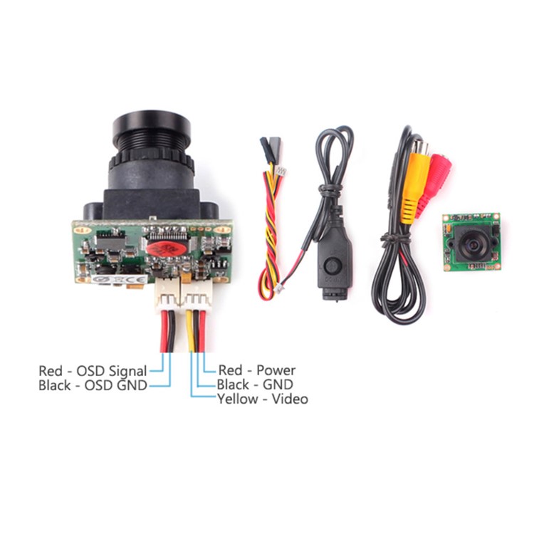 RUNCAM PZ0420M-L28 2.8MM 864.3M 600TVL DC 5-17V Wide Voltage IR Sensitive Mini FPV Camera - NTSC-13