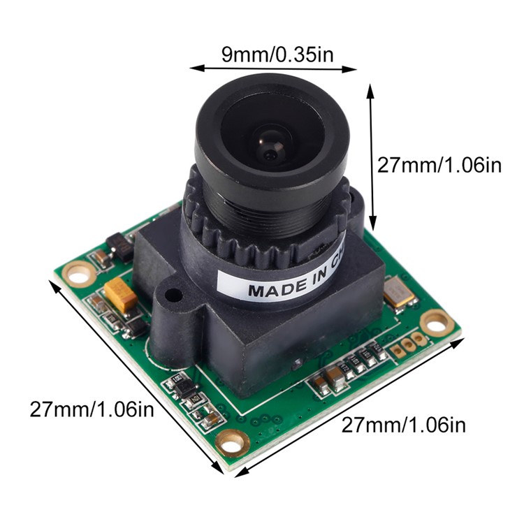 RUNCAM PZ0420M-L28 2.8MM 864.3M 600TVL DC 5-17V Wide Voltage IR Sensitive Mini FPV Camera - NTSC-14