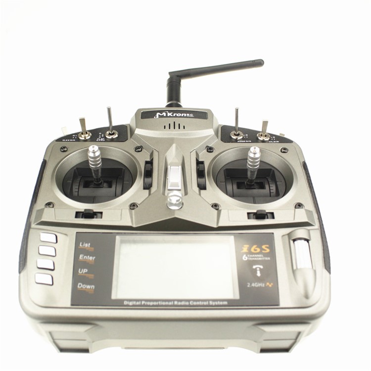 Mkron I6S Universal 2.4GHz Digital Spread Modulation 6CH Transmitter - Silver / Grey-4