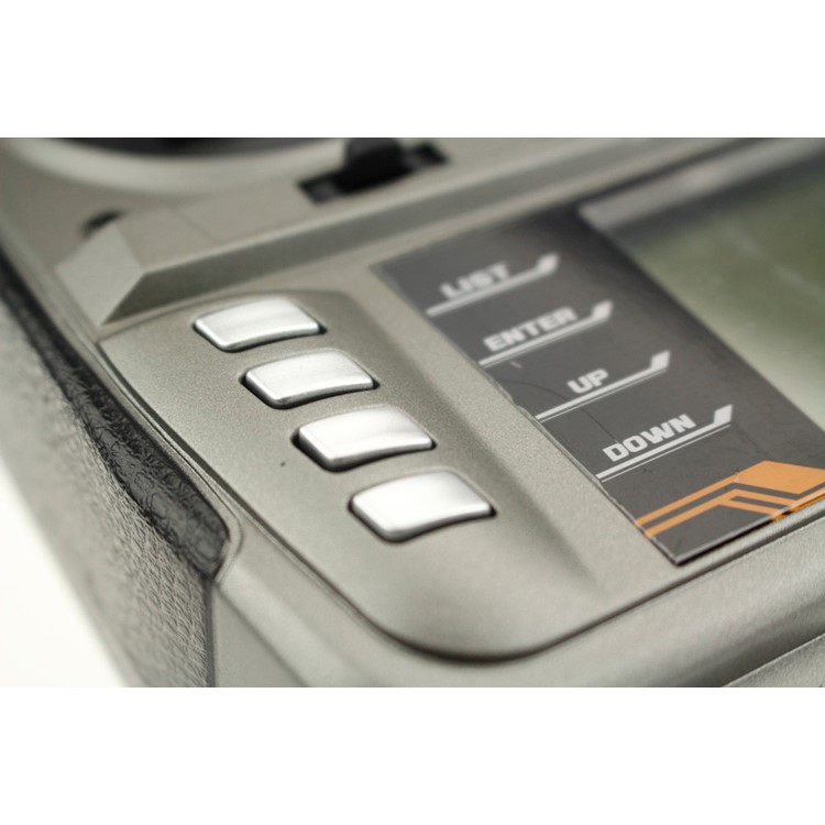 MKRON T-i8 2.4GHz 8CH DSMX Digital Spread Modulation X Compatible Transmitter 3-Pos Switch - Silver-4
