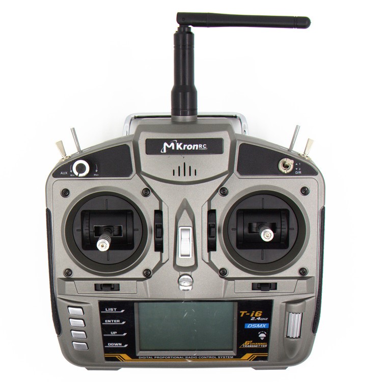MKRON T-i6 2.4GHz 6 Channel Transmitter with Pass Back Function - Grey-13