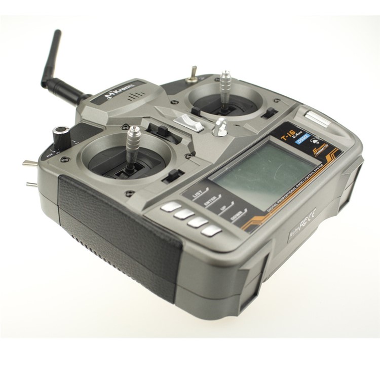 MKRON T-i6 2.4GHz 6 Channel Transmitter with Pass Back Function - Grey-3