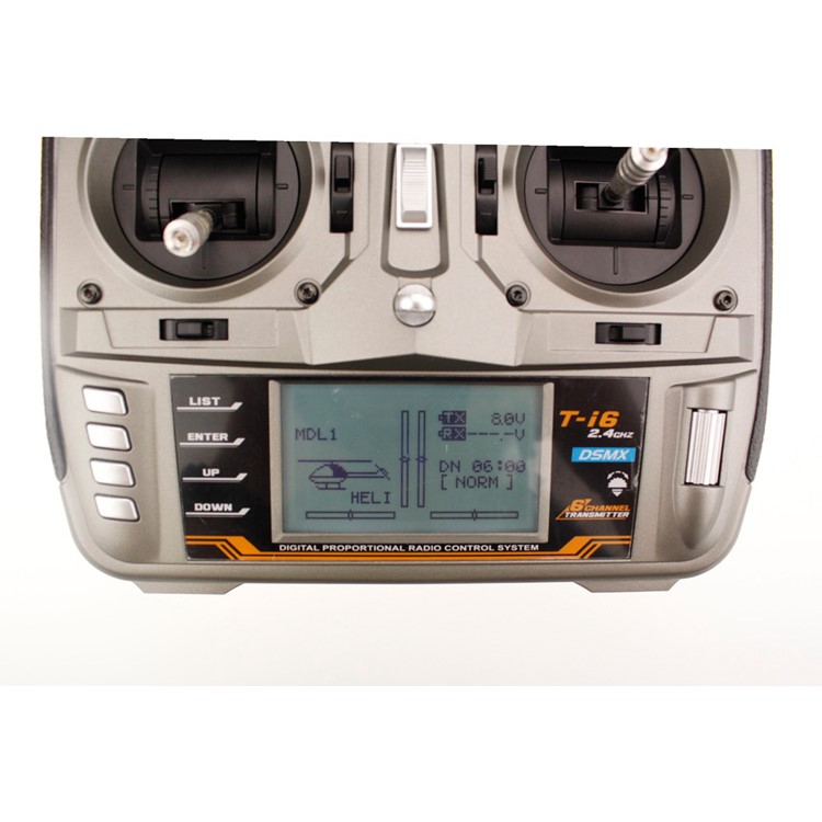MKRON T-i6 2.4GHz 6 Channel Transmitter with Pass Back Function - Grey-4