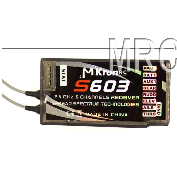MKRON T-i6 2.4GHz 6 Channel Transmitter with Pass Back Function - Grey-6
