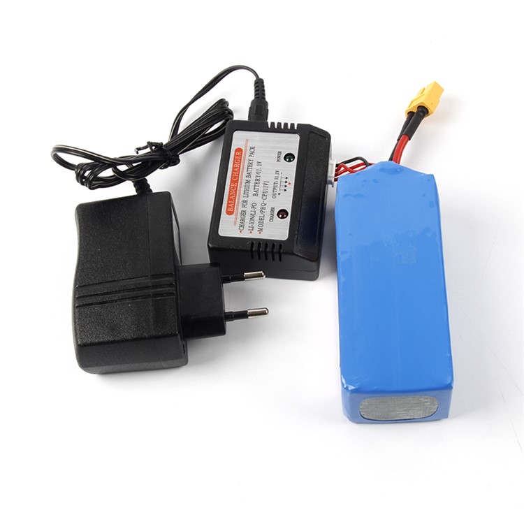 WLTOYS XK380 11.1V 5400mAh Li-Po Battery with Balance Charger for WLtoys X380/X380-A/X380-B/X380-C - EU Plug-3