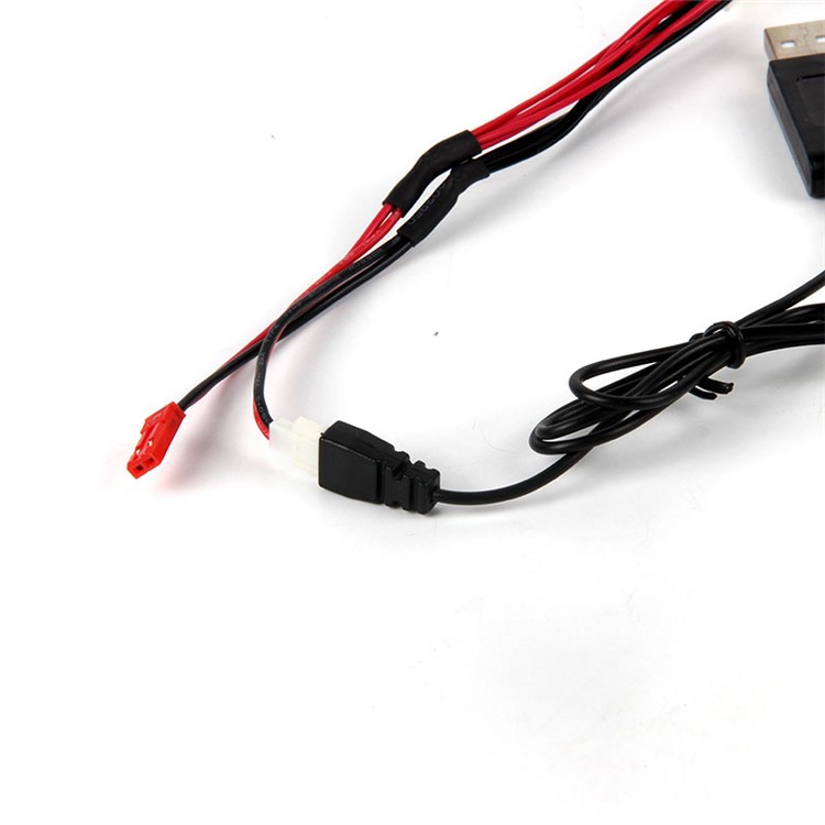 5PCS 3.7V 650mAh Li-Po Battery with 2-to-5 Connecting Cable and USB Cable for LIDIRC L15W/L15FW / SYMA X5C/X5SC/X5SW-2