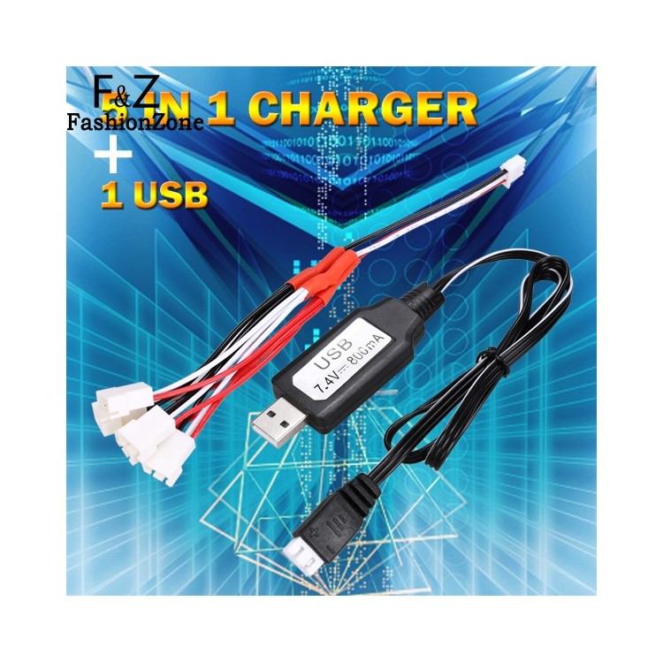 5-in-1 Cable + USB Charging Cable Set for MJX X600/X101 RC Quadcopter-5
