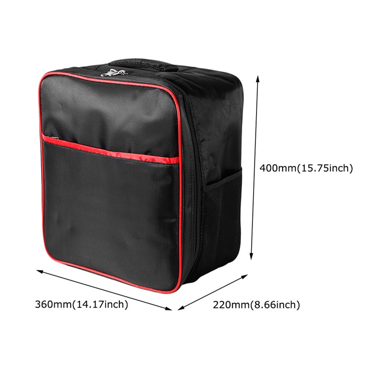 Nylon Waterproof Outdoor Portable Backpack Carrying Bag for DJI Phantom 4 Quadcopter - Black-14