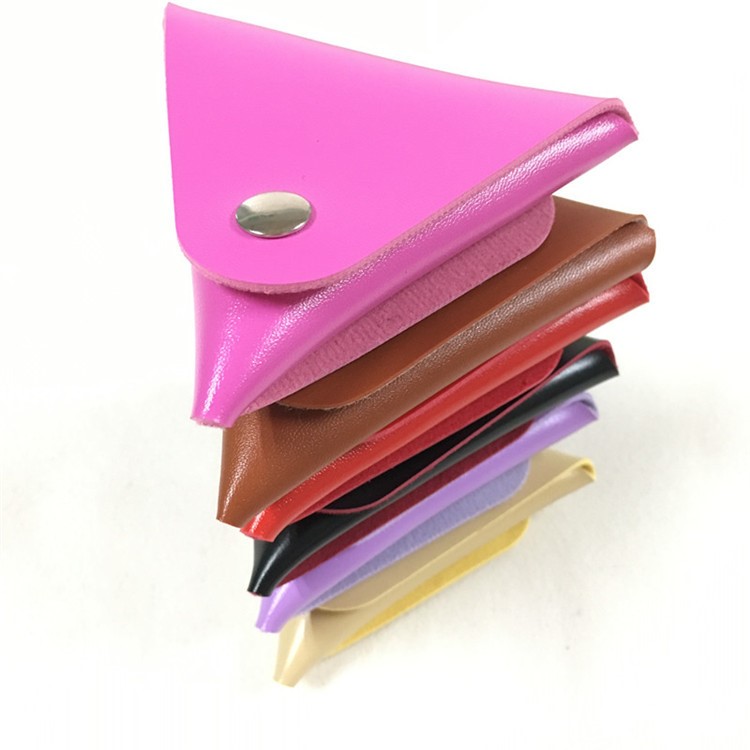 Tri Fidget Spinner PU Leather Case Holder EDC Fidget Tri-Spinner Pouch Organizer (Random Color)-1
