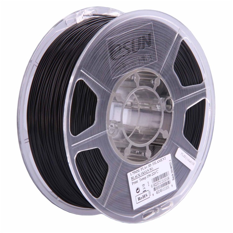 1.75mm 350M 3D Printer PCL Filament Low Temperature Printing Material - Black-1