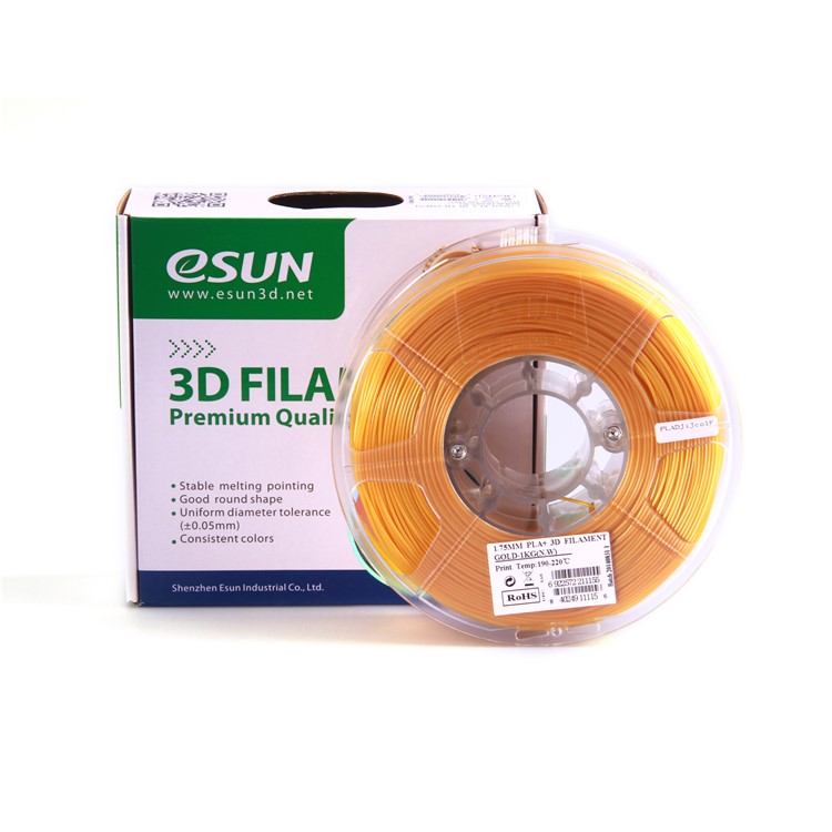 350-meter 1.75mm 3D Printer PCL Filament Low Temperature Printing Material - Gold Color-2