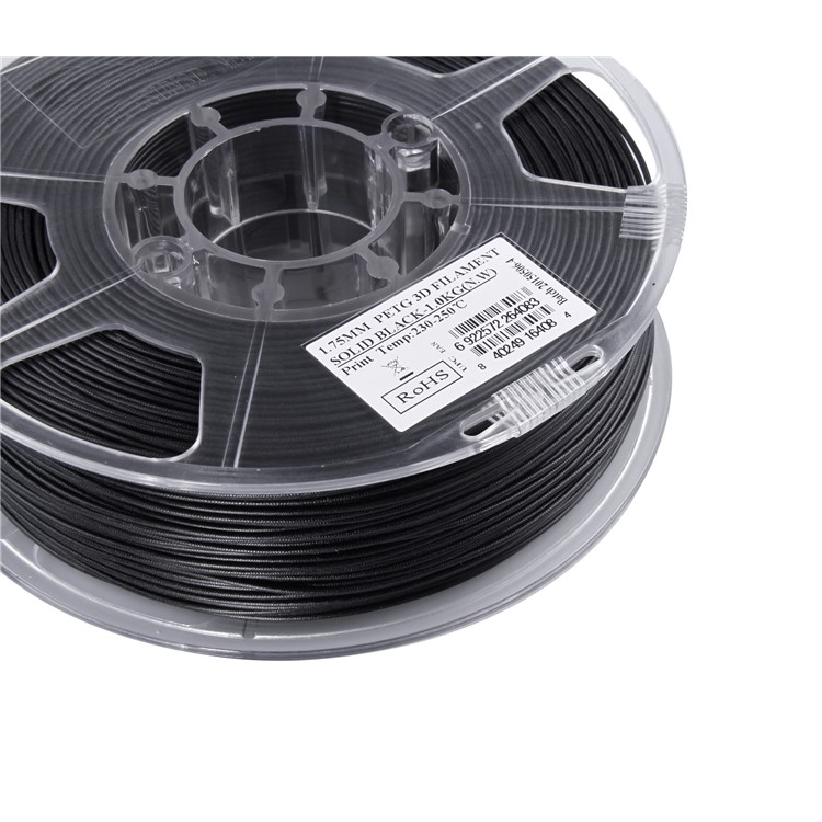 350M 1.75mm 3D Printer PETG Filament Printing Material - Black-5