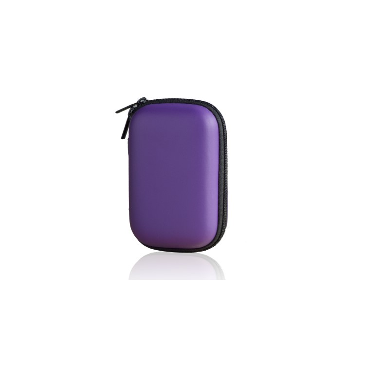 Rectangle Pattern EVA Storage Box Pouch Case for Hand Spinners Fidget Spinner Toy, Size: 11.5 x 8cm - Purple-1
