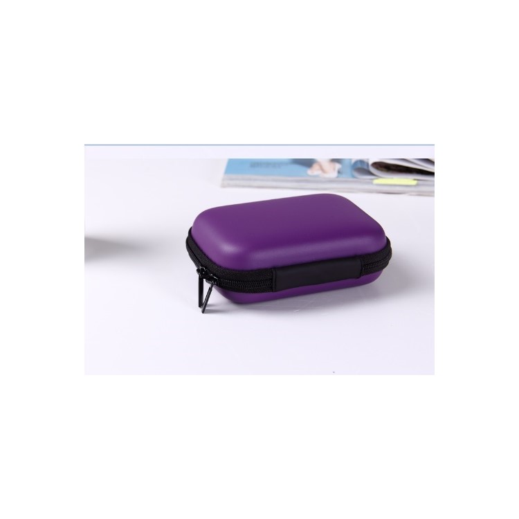 Rectangle Pattern EVA Storage Box Pouch Case for Hand Spinners Fidget Spinner Toy, Size: 11.5 x 8cm - Purple-2