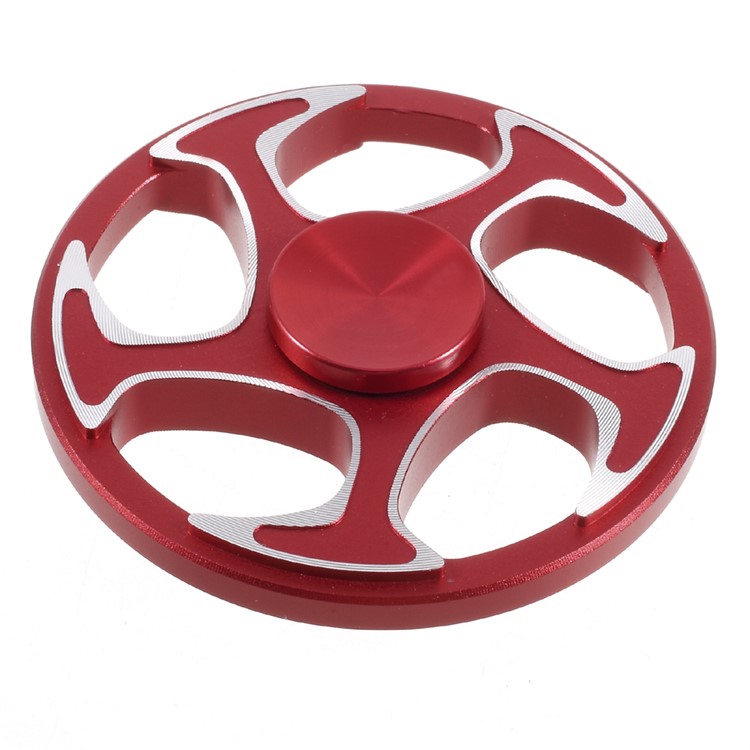 Geometric Pattern EDC Hand Spinner Fidget Toy Anxiety Stress Relief - Red-2