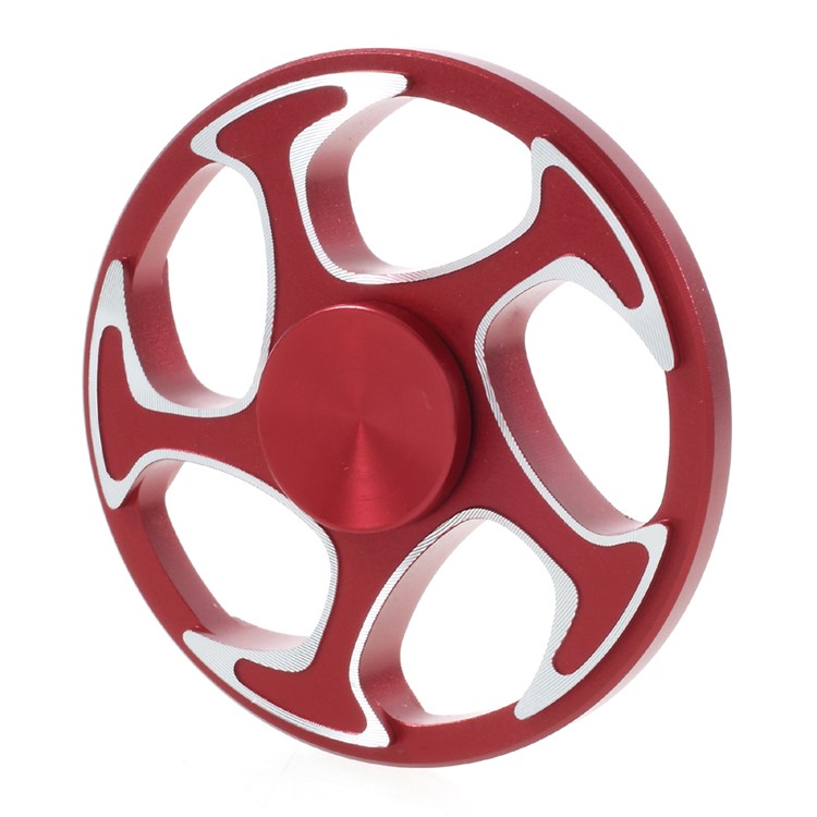 Geometric Pattern EDC Hand Spinner Fidget Toy Anxiety Stress Relief - Red-3