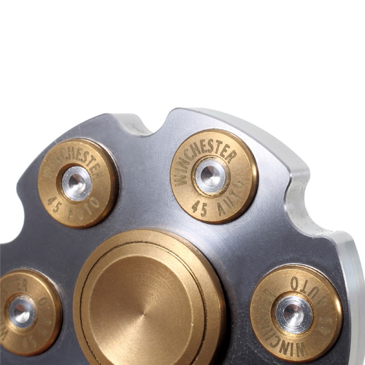 Fidget Hand Finger Spinner EDC Focus Toy Anxiety Stress Relief Toy - Silver-11