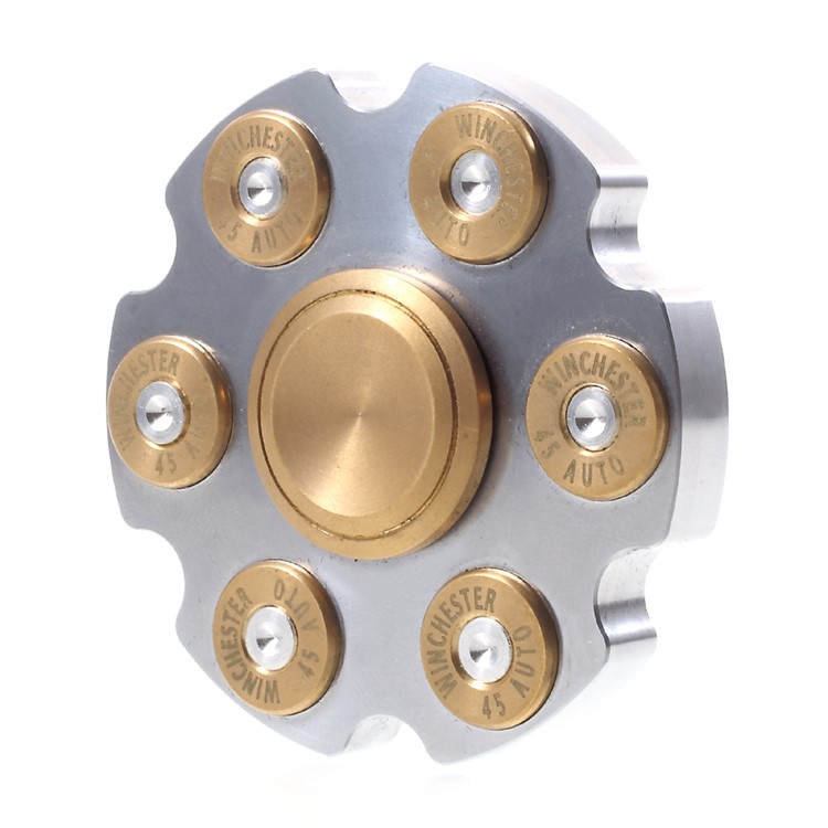 Fidget Hand Finger Spinner EDC Focus Toy Anxiety Stress Relief Toy - Silver-3