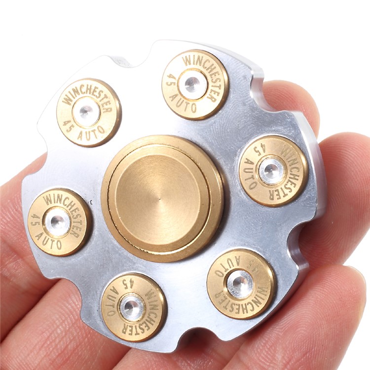 Fidget Hand Finger Spinner EDC Focus Toy Anxiety Stress Relief Toy - Silver-8