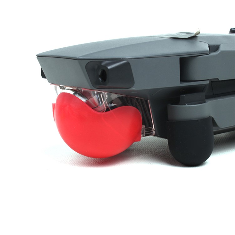 D19 Lens Cover Silicone Protection Hood Accessory for DJI Mavic Pro - Red-3