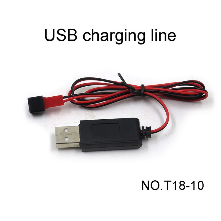 T18-10 Li-ion Battery USB Charging Cable for Flytec T18 RC Helicopter-1