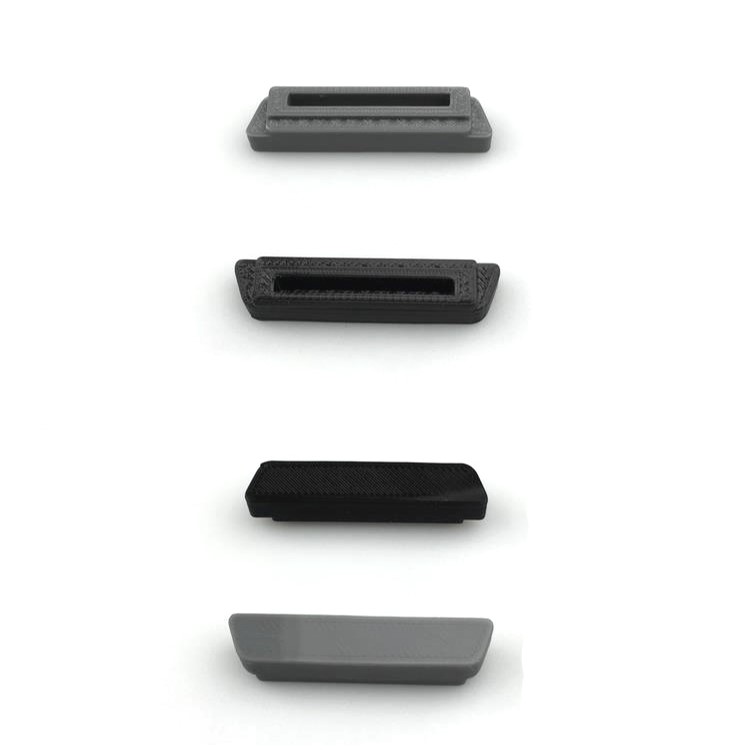 4Pcs/Set Silicone Battery and Charge Port Protection Covers Safety Caps Set - Grey-2