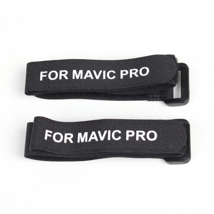 2Pcs/Set Stabilizer Enfoldment Fixing Straps Motor / Propellers Velcro Belts for DJI Mavic Pro - Black-1