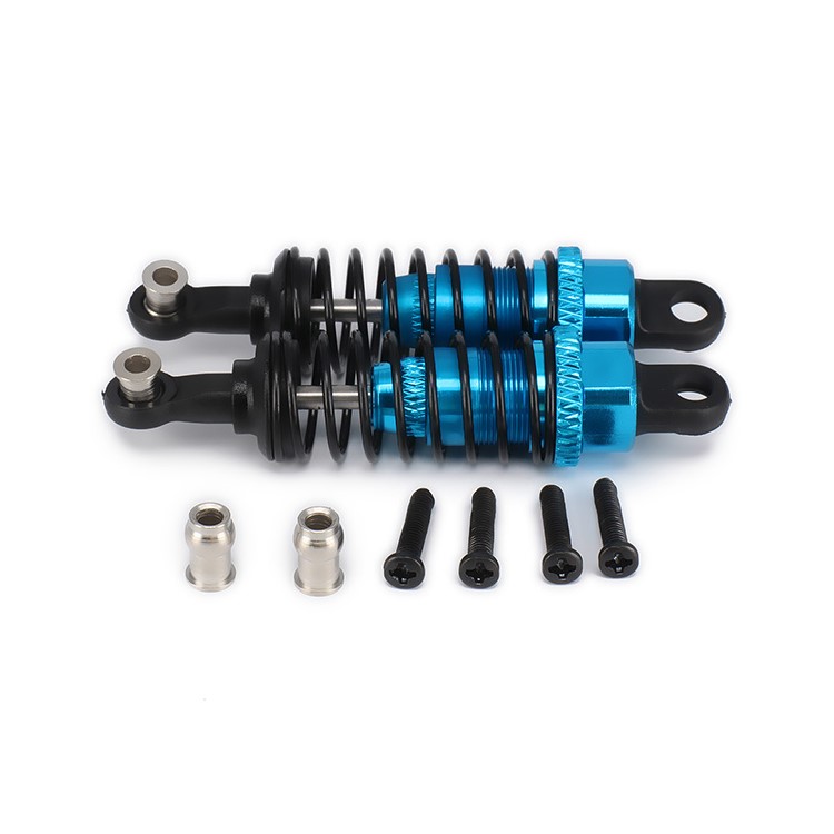 2Pcs/Set 65mm Aluminum Alloy Shock Absorbers RC Car Parts for WLTOYS A959-B RC Car - Blue-1