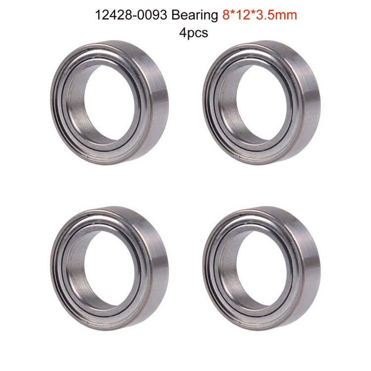 WLTOYS 4 Teile / Satz RC Auto A959 Kugellager Ersatzteile, Größe: 12x8x3,5mm-2