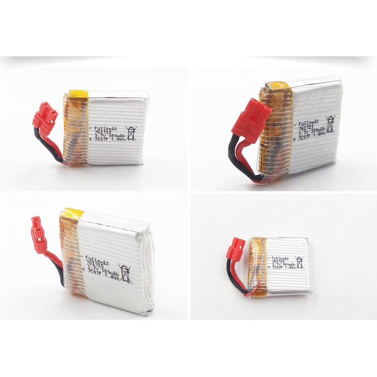 3.7V 380mAh 25C Lipo Battery + Stand Mount Holder for Syma X21W X21 RC Quadcopter-3