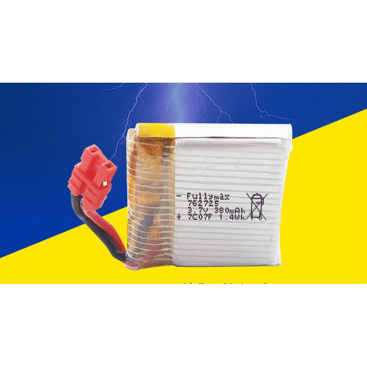3.7V 380mAh 25C Lipo Battery + Stand Mount Holder for Syma X21W X21 RC Quadcopter-5
