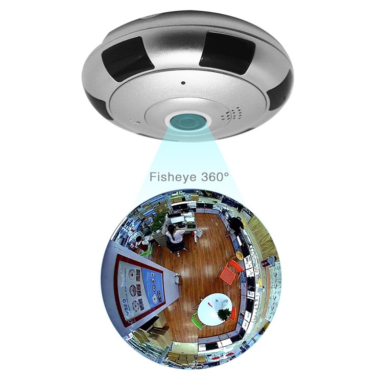 Panorama Wireless IP Camera 960P HD WiFi Smart Camera 360 Degree Full View Support IOS Android Smartphone APP Remote View - EU Plug-1